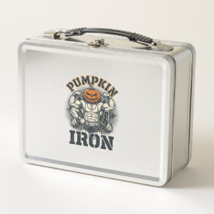 Lunch Box Citrouille Fer Vintage Bodybuilding Design Hallowe