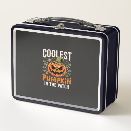 Lunch Box Citrouille la plus cool du patch Design Halloween (Devant)