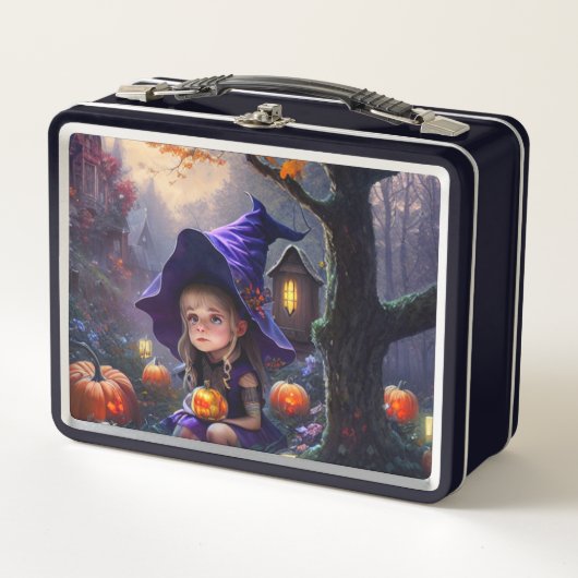 Lunch Box citrouille/whimsical/Halloween/dessin animé (Devant)