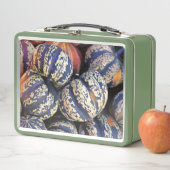 Lunch Box Citrouilles rayées rustiques (En situation)