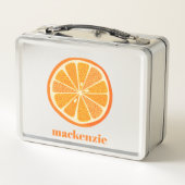 Lunch Box Citrus Orange Fun Personnalisé (Dos)