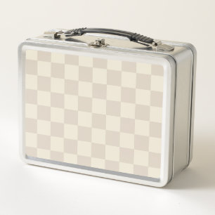 Lunch Box Clair Brown et blanc cassé