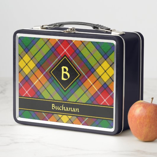 Lunch Box Clan Buchanan Tartan (En situation)