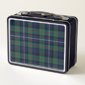 Lunch Box Clan Monogrammé Robertson Plaid Metal Lunette Box (Dos)