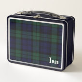 Lunch Box Classic Black Watch Tartan Plaid Custom (Devant)