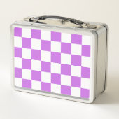Lunch Box Classic visual magenta checkerboard (Dos)