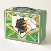 Lunch Box Classiques de baseball personnalisés Accueil Boîte (Dos)