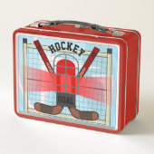 Lunch Box Classiques de hockey personnalisé Boîte à lunch en (Dos)