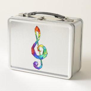 Lunch Box Clé de musique arc-en-ciel