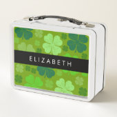 Lunch Box Cloches Vertes, Cloches Lucky, Votre Nom (Dos)