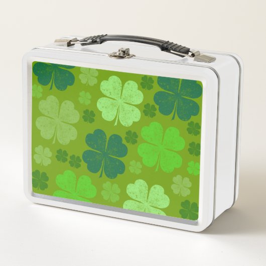 Lunch Box Clovers verts, Lucky Clovers, Saint Patrick's Day (Devant)