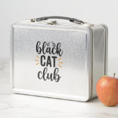 Lunch Box Club Chat Noir Design Vectoriel Amateur de Chat Vi (En situation)