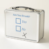Lunch Box Cochez les cases SlipperyJoe's Are You Drunk marte (Dos)