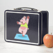 Lunch Box Cochon au yoga Fitness (En situation)
