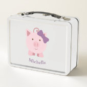 Lunch Box Cochon fille mignonne (Dos)