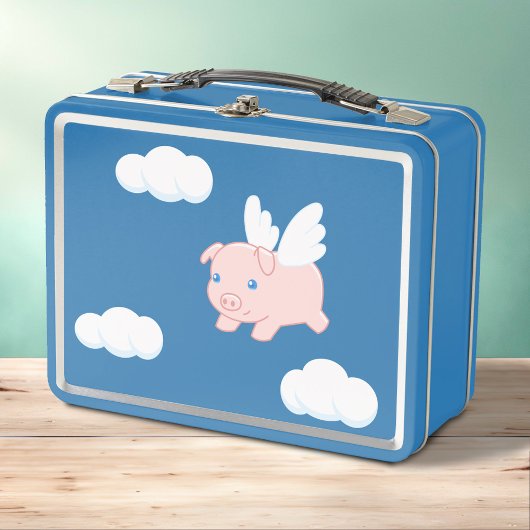 Lunch Box Cochon volant - Cochon mignon avec ailes