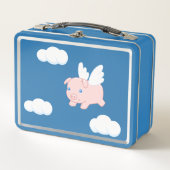 Lunch Box Cochon volant - Cochon mignon avec ailes (Devant)