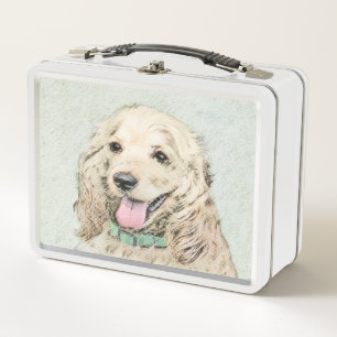 Lunch Box Cocker Spaniel Buff Peinture - Art Chien original