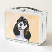 Lunch Box Cocker Spaniel (Parti) Peinture - Art Chien origin (Devant)