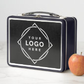 Lunch Box Code QR noir élégant et élégant (En situation)