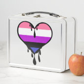 Lunch Box Coeur aspirant Genderfluide Fierté (En situation)