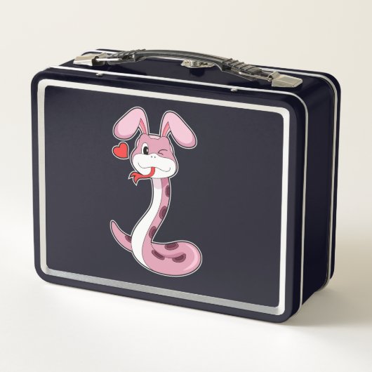 Lunch Box Coeur de lapin serpent (Dos)