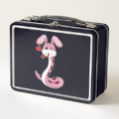 Lunch Box Coeur de lapin serpent (Devant)