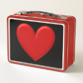 Lunch Box Cœur gonflé rouge (Dos)