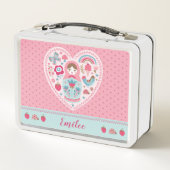 Lunch Box Coeur rose mignon (Dos)