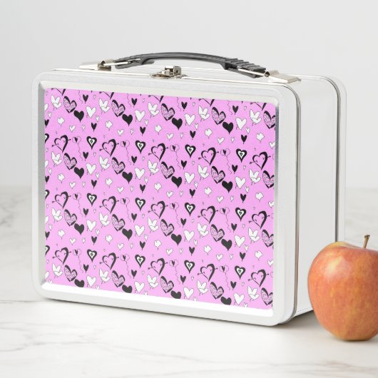 Lunch Box Cœurs (En situation)