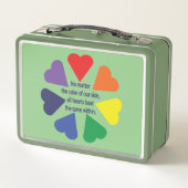 Lunch Box Coeurs arc-en-ciel (Dos)