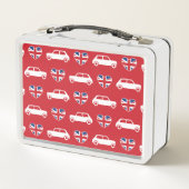 Lunch Box Coeurs britanniques de Mini Cooper - rouge (Dos)