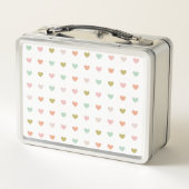 Lunch Box Coeurs de couleur mignonne (Dos)