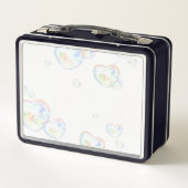 Lunch Box Coeurs de verre sur blanc (Dos)
