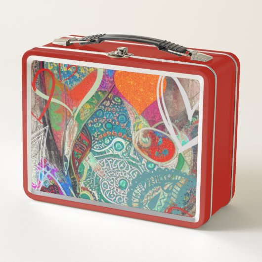 Lunch Box Coeurs et Paisley (Devant)