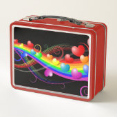 Lunch Box Coeurs et tourbillons (Dos)