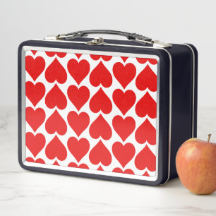Lunch Box Coeurs rouges Motif, Romantique, Amour