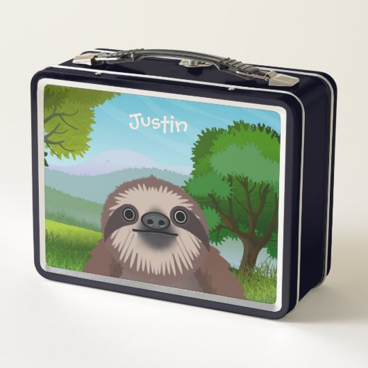 Lunch Box Coffret de déjeuner Monogrammé avec un joli sourir (Dos)
