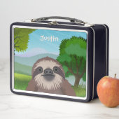 Lunch Box Coffret de déjeuner Monogrammé avec un joli sourir (En situation)