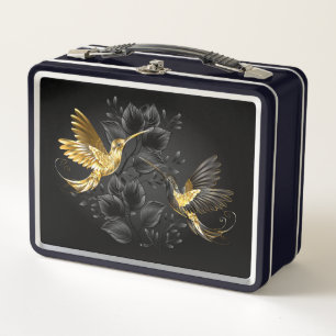 Lunch Box Colibri noir et or