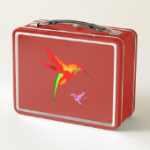 Lunch Box Colibri Orange Jaune Et Vert (Dos)