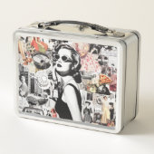 Lunch Box Collage Abstrait des années 60 (Dos)