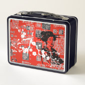 Lunch Box Collage asiatique vintage (Dos)