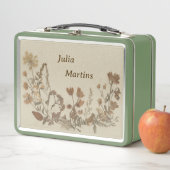 Lunch Box Collage de fleurs anciennes (En situation)
