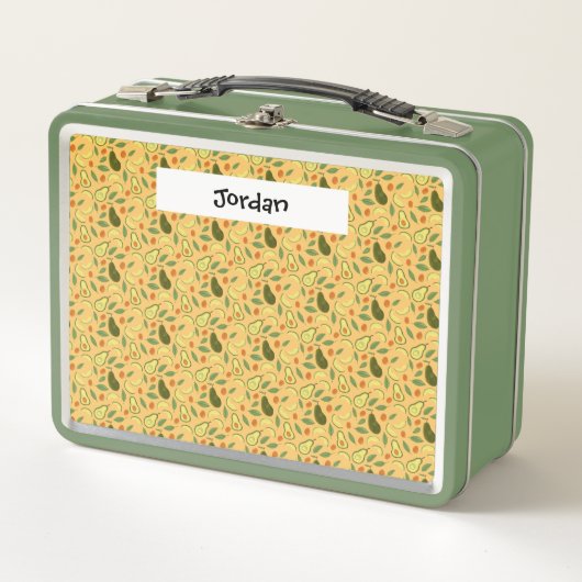 Lunch Box Collection de Motifs de paniers de fruits - Avocad (Devant)