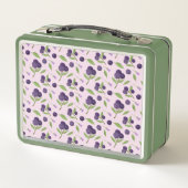 Lunch Box Collection de Motifs de paniers de fruits - bleuet (Dos)