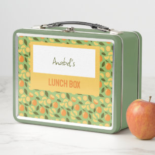 Lunch Box Collection de Motifs de paniers de fruits - Orange