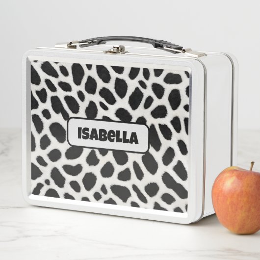 Lunch Box Collection élégante Leopard blanc tendance de luxe (En situation)