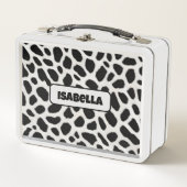 Lunch Box Collection élégante Leopard blanc tendance de luxe (Devant)