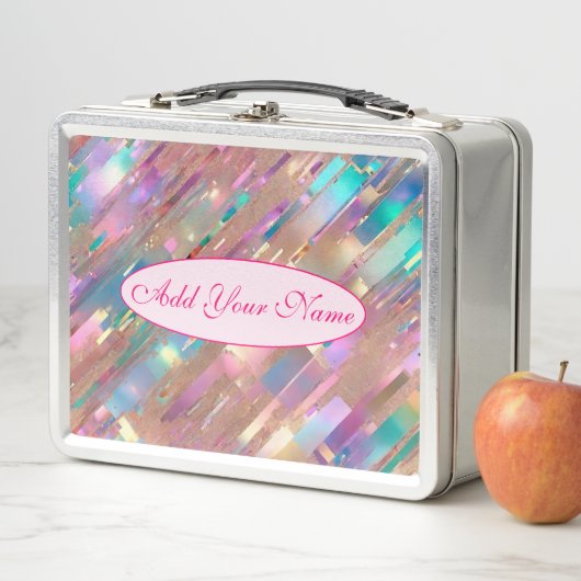 Lunch Box Collection Holographique Opal Parties scintillant (En situation)